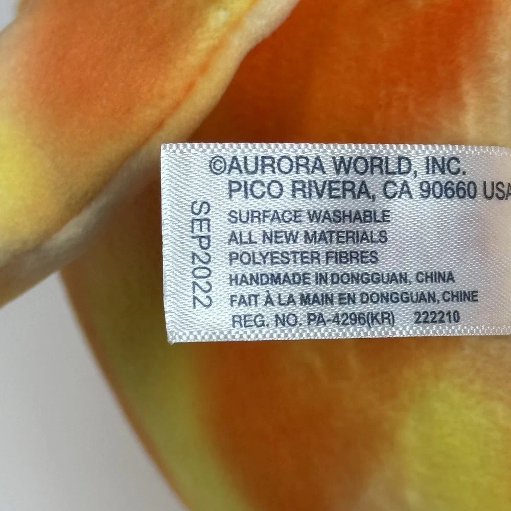 Aurora World Orange Tie Dye Squishiverse Jellybeans Corgi‎ Dog Plush Stuffed